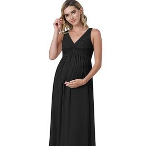 Azazie Black Yetta Maternity Bridesmaid Dress